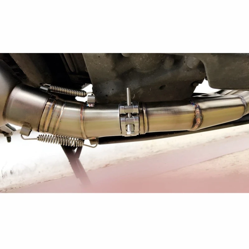 For Kawasaki ER-6N ER-6F ER6F ER6N Ninja 650R 2012 2013 2014 2015 Motorcycle Exhaust Muffler Middle Connect Pipe Stainless Steel (6)