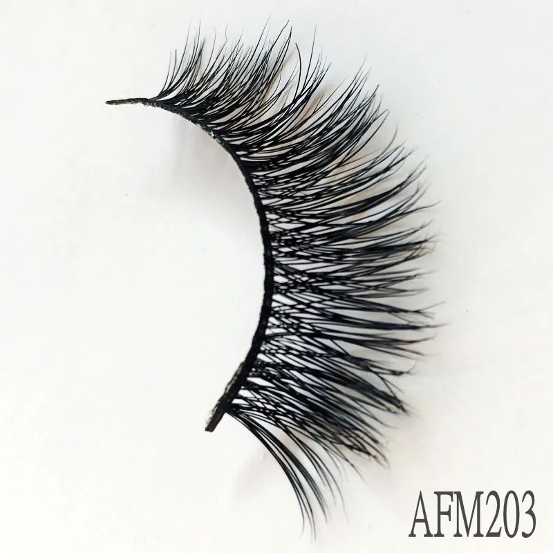 

IN USA 2000PAIR Makeup Mink Lashes 3D Fluffy Cruelty free Natural Mink Lashes Cross Volume False Eyelashes Eyelash Extension