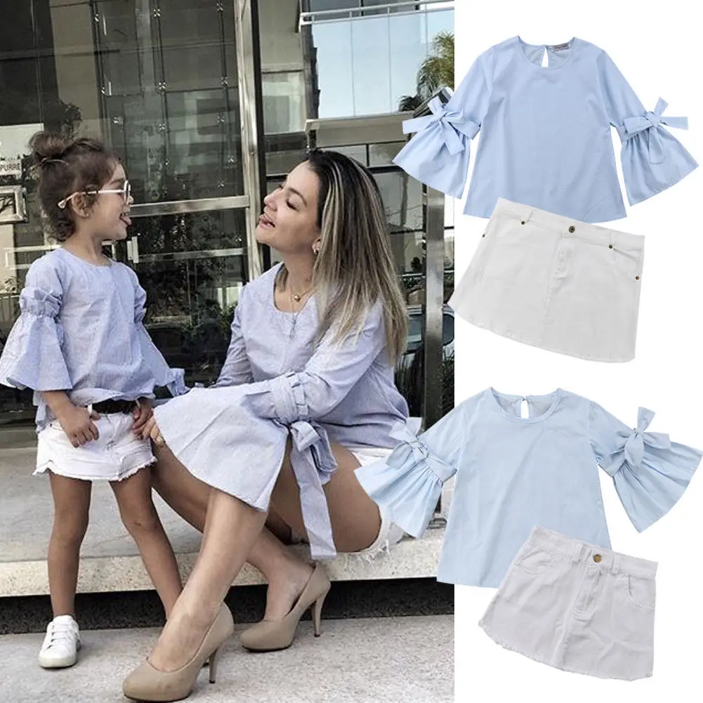 matching outfits for mom and infant daughter