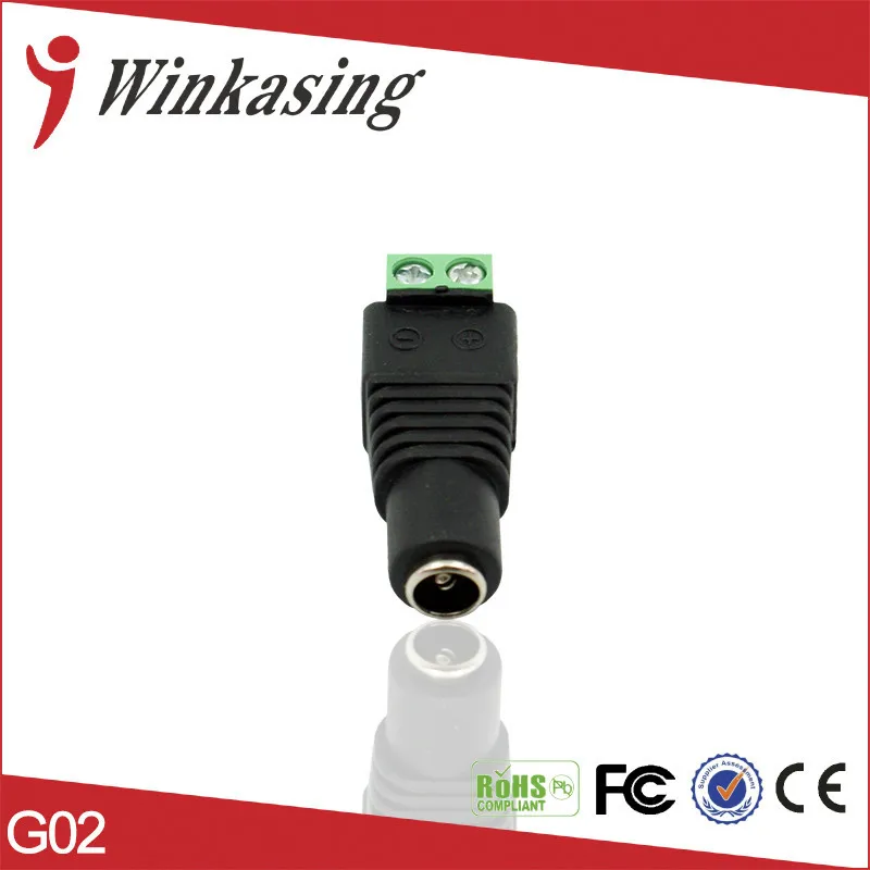 

10pcs 2.1x5.5mm female DC Power Jack Adapter Screw dc female Connector for CCTV CAMERA freeshipping