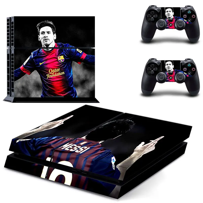 

Lionel Messi Football Star PS4 Skin Sticker For Sony Playstation 4 PS4 Console Protection Film and Cover 2 Controller