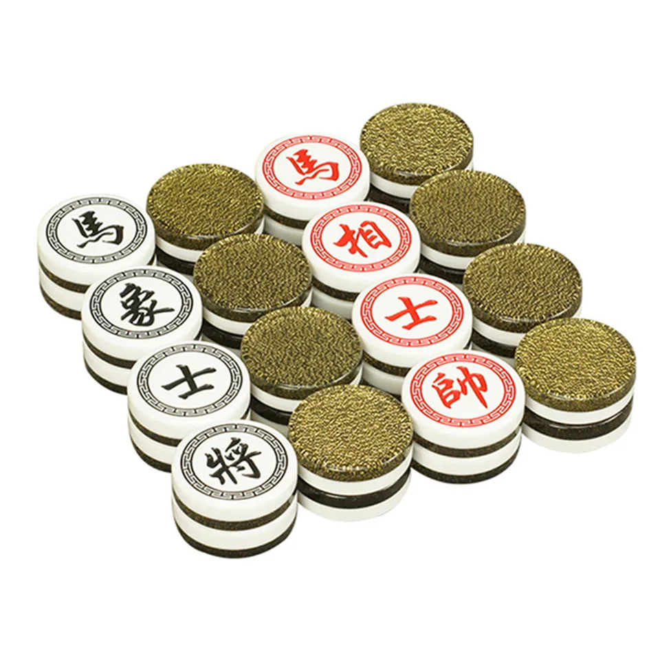 BSTFAMLY китайские шахматы Xiang Qi деревянная коробка акриловые штуки диаметр 35 мм
