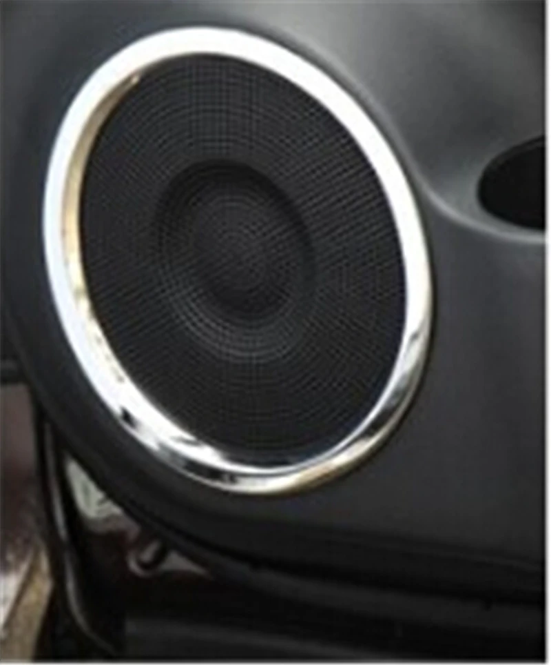 

For Renault Koleos 2009 2010 2011 2012 2013 2014 door speaker ring trim ABS Chrome sticker 4pcs per set