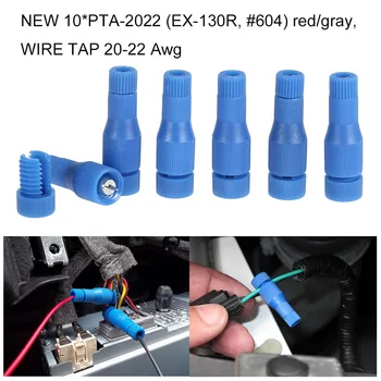 

NEW 10*PTA-2022 (EX-130R, #604) red/gray ,WIRE TAP 20-22 Awg