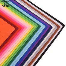 QUANFANG עובי 1mm לערבב 22 יח'\חבילה 40x45cm פוליאסטר הרגיש בד בד טלאי DIY בעבודת יד תפירה בית תפאורה חומר(China)