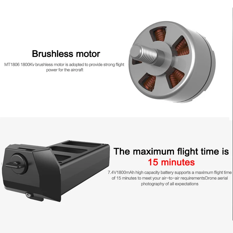 

Cewaal Brushless Follow Me Drone 2.4G 4CH GPS HD 1080P Drone 5G WiFi FPV 2.4G 4CH GPS HD 1080P Quadcopter Toy Live Video