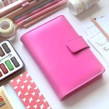 Макарон A6 спираль Тетрадь отрывными листами милый ежедневник Организатор Розовый красные, синие фиолетовые Тетрадь