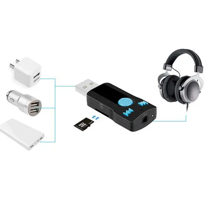 Беспроводной адаптер приемник автомобиля Bluetooth 10 м> 85 дБ> 85 дБ