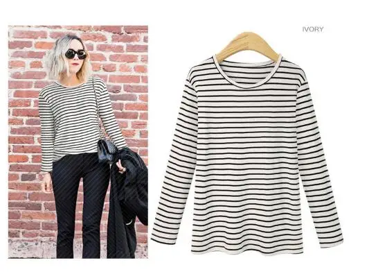 Large size doll collar long sleeve patchwork top | Женская одежда