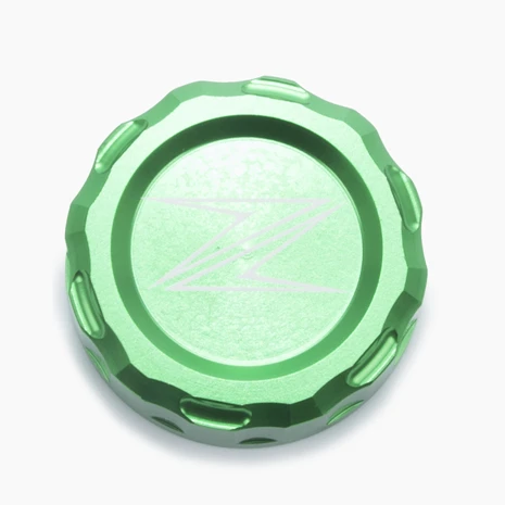 green Моту-Мотоцикл с ЧПУ Алюминий сзади Тормозная жидкость Крышка Резервуара Кепки для Kawasaki Z1000 2010- z900 Z800 с Z логотип - Цвет: green