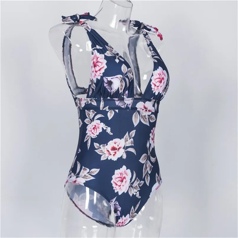 

Printed bandage one-piece split bodysuit Push-Up Padded Bra off shoulder backless bathing suit underwear set 40mr07