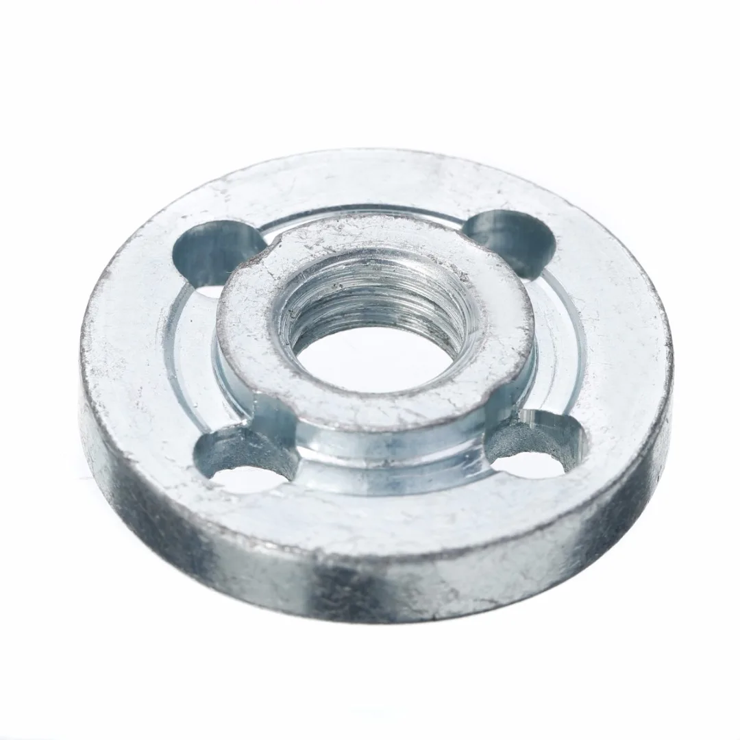 M10 30mm Angle Grinder Flange Kit Lock Nut Inner Outer Set for Lathe Machining of Steel