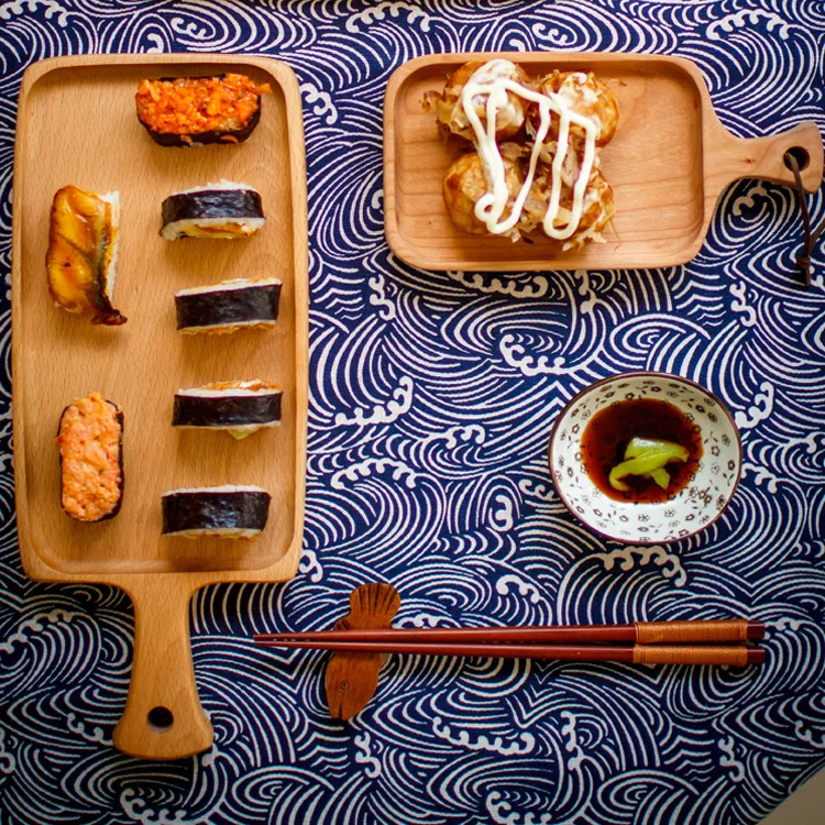 

Acacia cherry wooden pallet restaurant baking wood tableware supplies park color new wholesale