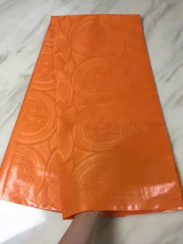 

High Quality 5Yards Bazin Riche Getzner 2018 New Design African Bazin Riche Getzner Fabric Lace orange+16 color are available