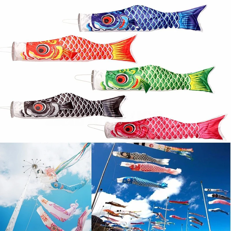 

Colorful Japanese Style Windsock Carp Wind Sock Flag mini Koinobori Fish Wind Streamer Home Party Decorations Yard Hanging Decor