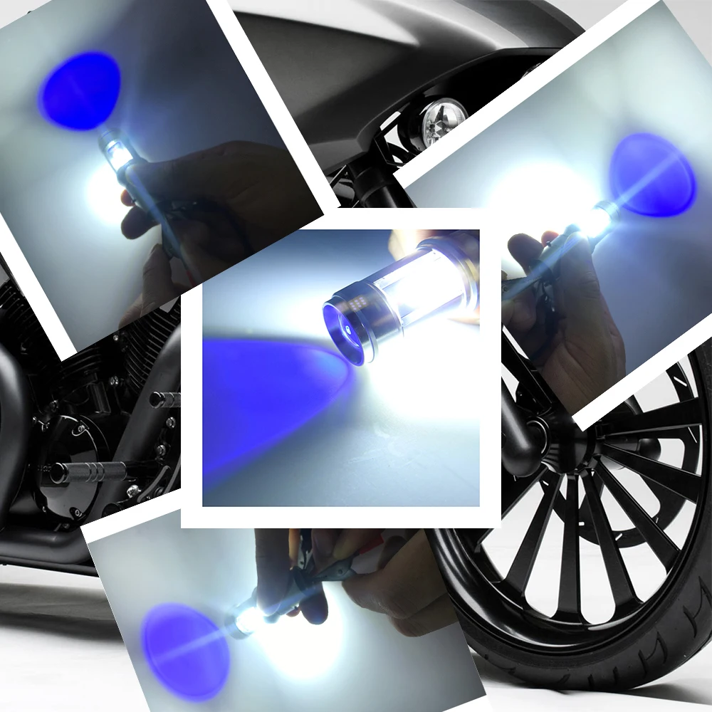 Nanoshine Двигатель цикл Фары для авто BA20d h6 18 Вт COB Hi/lo лампы Скутер ATV Аксессуары