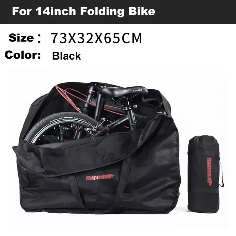 Велосипедная Сумка-переноска, сумка для переноски, сумка для хранения, складная велосипедная сумка, 2 размера, 2" /27,5" MTB велосипедная посылка - Цвет: Folding 14inch BL