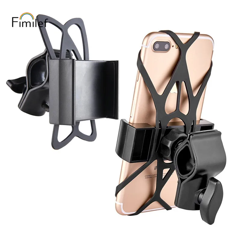 Fimilef Bicycle Phone Holder for iPhone Samsung Huawei Motorcycle Cellphone Stand Smartphone Bracket Handlebar Bike Accessories Fimilef Bicycle Phone Holder for iPhone Samsung Huawei Motorcycle Cellphone Stand Smartphone Bracket Handlebar Bike Accessories