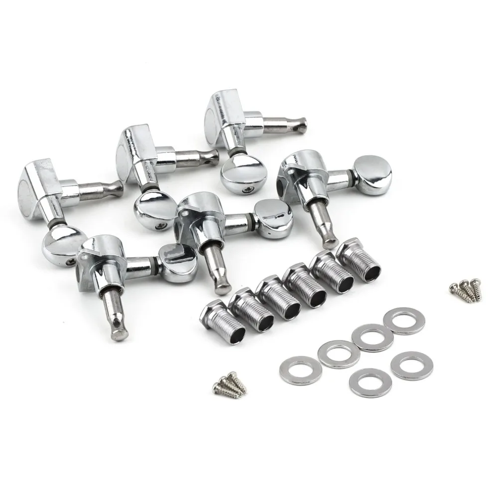 Набор хромированных тюнинговых колышков для электрогитары 3R3L тюнинговые ключи