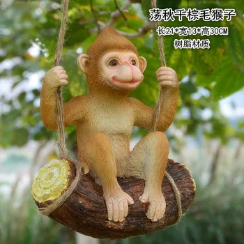 

Monkey squirrel Panda Shop dog animal model owl is kind of ornamental tree decoration an decorations Resin crafts statue home