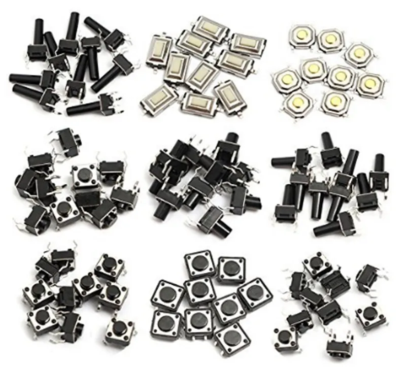 

140pcs 14 kinds Instant Tactile Push Button Switch Micro SMD Patch Tact Switch