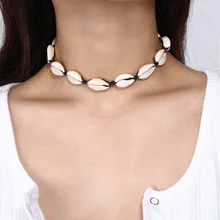 Colar de gargantilha feminino, personalidade de verão, casual, feita à mão, curto, clavícula, bijuteria, femme colye, 2019