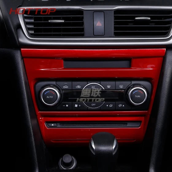 

HOTTOP Auto Car A/C Air Condition Panel Switch Control Knob Adjust Button Cover Trim Frame Sticker 3 Axela 2017 2018