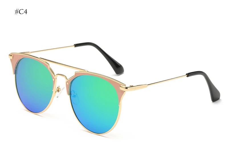 Emosnia пикантные Круглый Солнцезащитные очки для женщин Modis полуоправы Óculos De Sol Feminino 2019 Роскошные для брендовая Дизайнерская обувь защита от