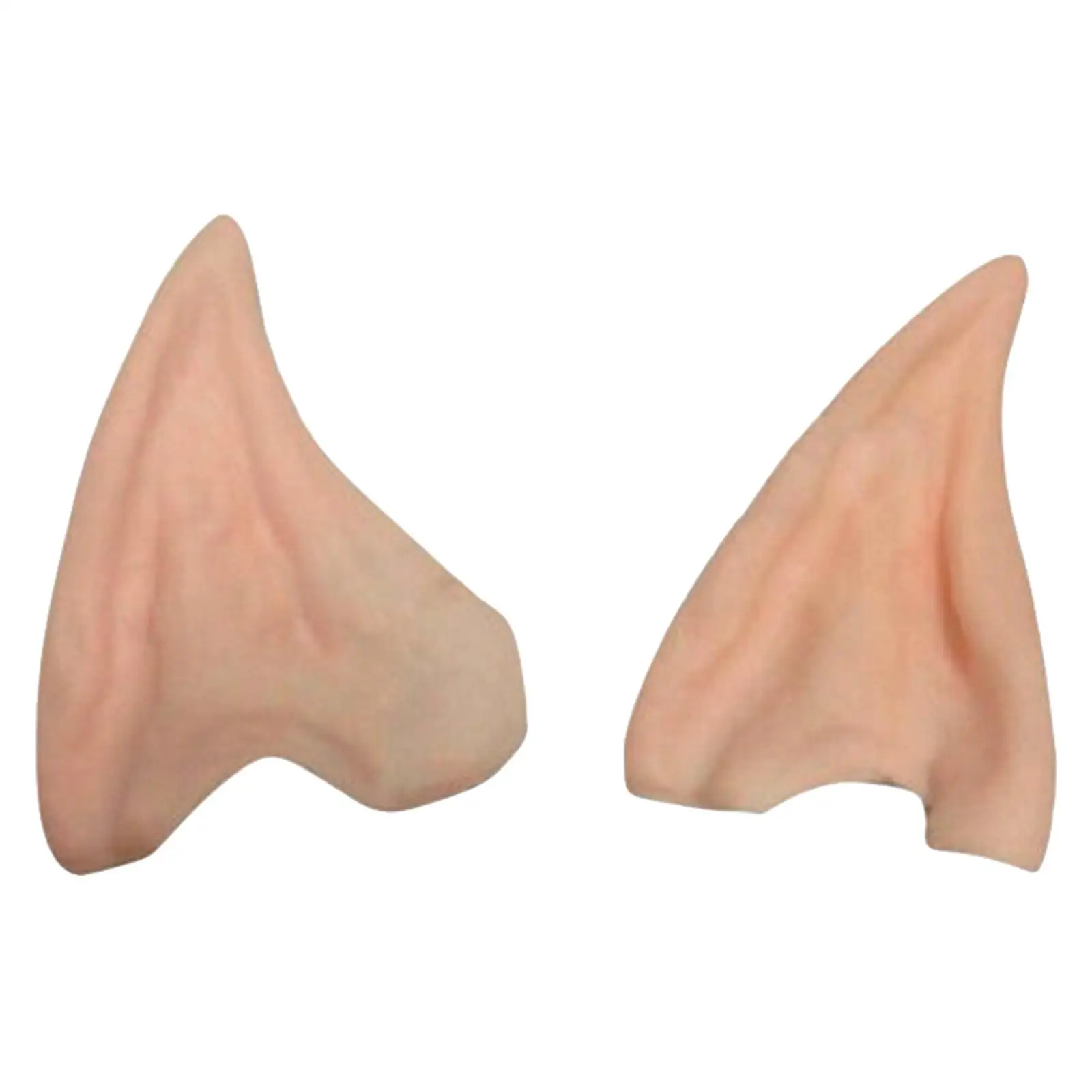 

One Pair Latex Elf Ears Cosplay Accessories Halloween Party Carnival Latex Soft Pointed Fake Tips Ear Male Female Kids Gift
