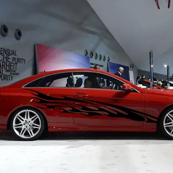 

Car Racing Flames Fire 105'' Door Decals for E class Vinyl Graphics Motor stickers ZC691
