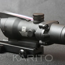 Тактический стиль trijicon acog 4x32 красные оптоволоконные прицел для Пикатинни Крепление база Охота Стрельба M1390