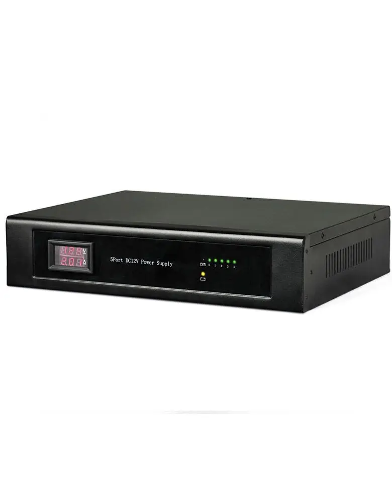 Rack Mount Power Supply DC12V 10A 5Channel Wide Input Range For CCTV System