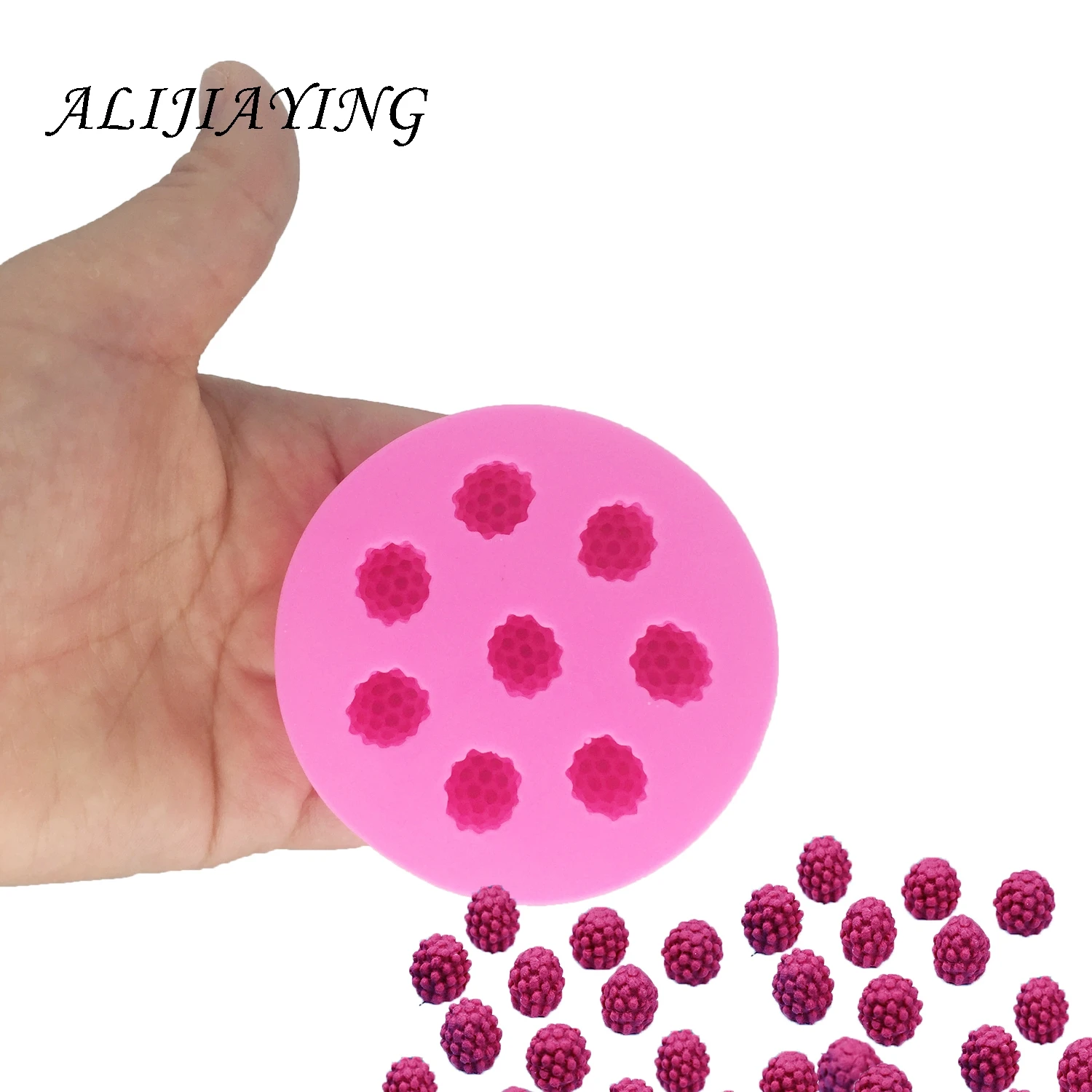 

Chocolate fondant mold 3D Raspberry Blueberry Shape Silicone Mold Sugarcraft Baking Tool Cake Decorating Mould Cake Tools D1016