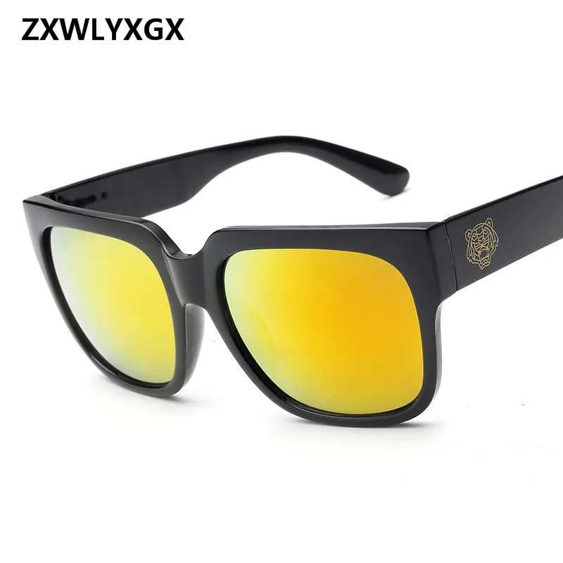 Neu Mode Erwachsene Männer Goggle Koreanische Ausgabe Berühmte Tiger Kopf Große Linse Sonnenbrille Frauen Männer_voghion.com