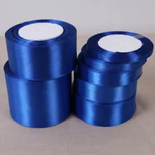 Fitas de cetim azuis royal de 6mm 10mm 15mm 20mm 25mm 40mm 50mm, para casamento de natal fitas de embrulho para decoração de festa de aniversário