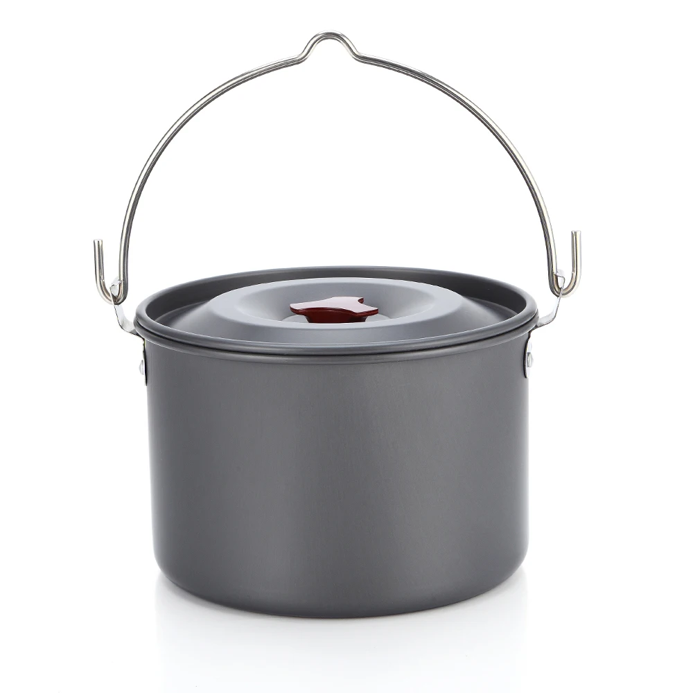 

5L 6-8 People Outdoor Water Boiler Ultra Light Outdoor Camping Pot Picnic Cooking Pot Hiking Portable Tableware