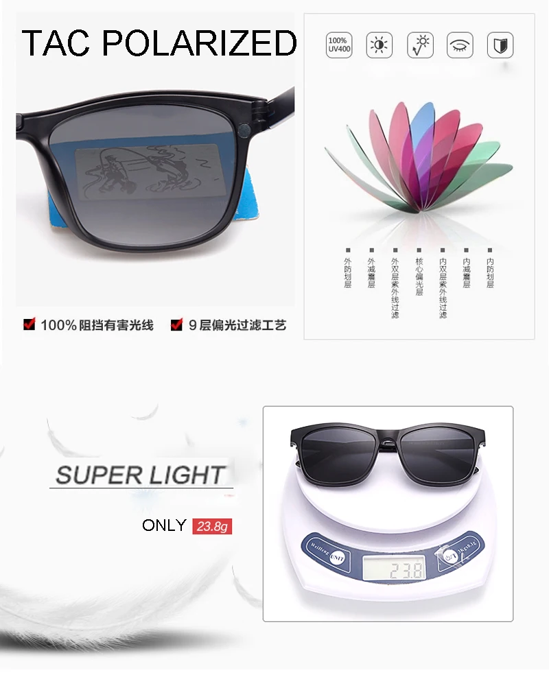 TR90 Очки Рамки Поляризованные клип на Солнцезащитные очки для женщин Для мужчин UV400 близорукость клип на Очки Для женщин Защита от солнца Очки вождения Ночное видение объектива