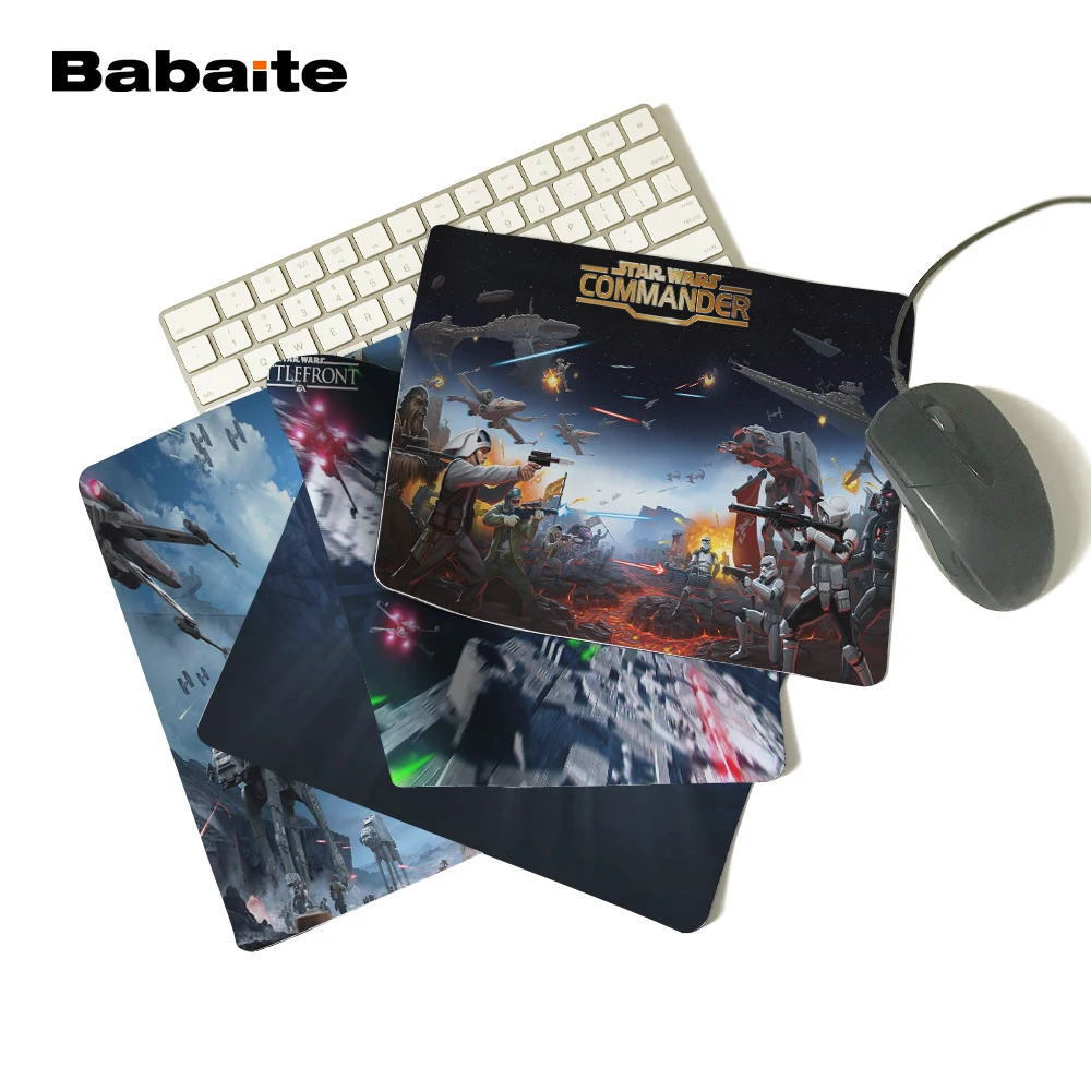 Babaite Звездные Войны Плакат пользовательские высокое качество ткани резиновые рабочего Ноутбука Удобные 18*22 см и 25*29 см игровой