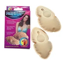 Купальник бикини Грудь надувная грудь Подушка прессованный хлопок Сексуальный Бюстгальтер Пушап грудь