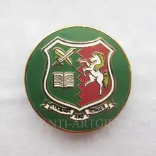 Мягкие эмалированные значки брошь булавки прекрасный конь Белая книга металлический значок позолоченная круглая форма несколько дизайн эмблемы