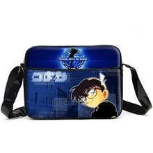 Аниме Конан сумка унисекс Творческий ПУ Студент Книга сумка Курьерские сумки