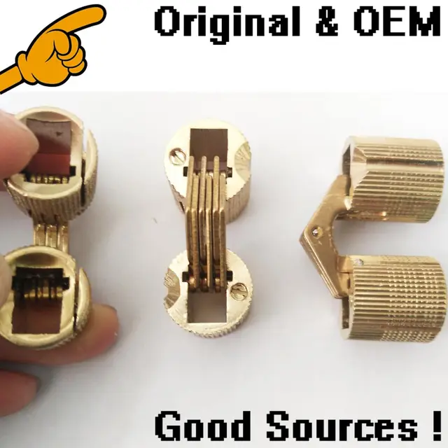 Buy 14MM solid brass barrel hinge door hidden hinge