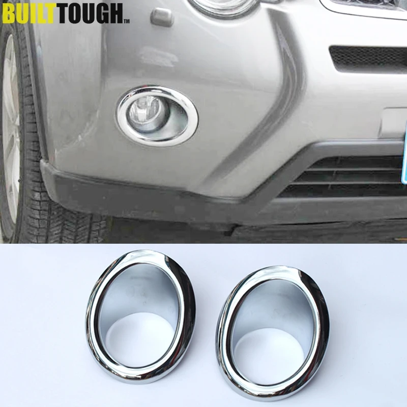 

For Nissan X-Trail T31 2011 2012 2013 Chrome Front Fog Light Lamp Cover Trim Foglight Molding Garnish Bezel Protector Decoration