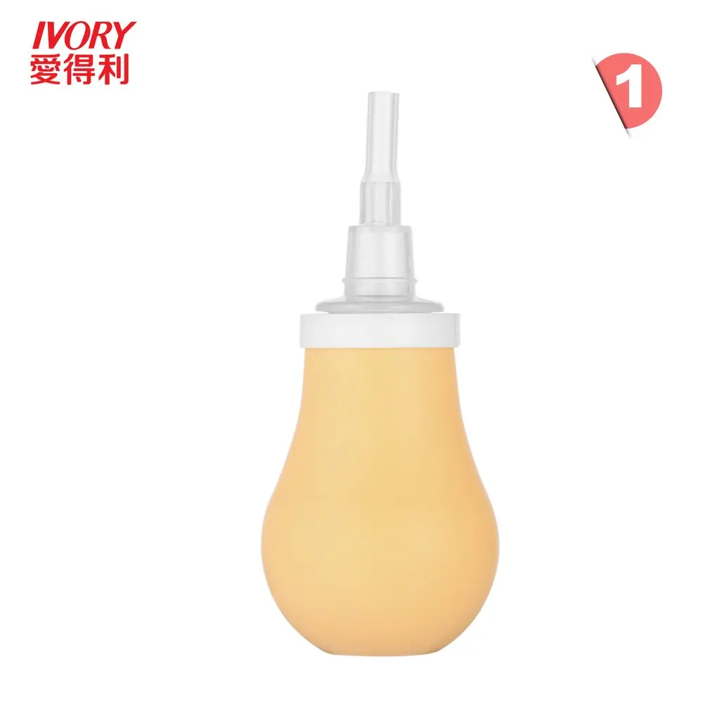 IVORY Soft Safe Newborn Baby Nasal Aspirator Silicone Catheter