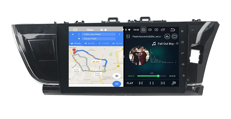 Discount Belsee Android 8.0 Head Unit 10.1 inch touch screen radio DVD GPS Navigation for Toyota Corolla 2014 2015 Stereo Octa Core 4+32g 3