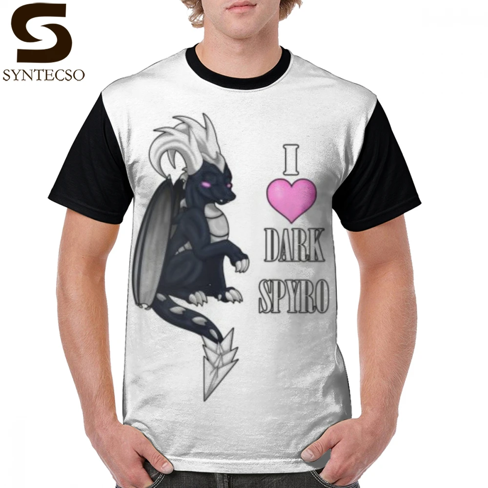 

Skylanders T Shirt I Love MegaRam DarkSpyro T-Shirt Funny XXX Graphic Tee Shirt Short Sleeves Polyester Casual Graphic Mens Tshirt