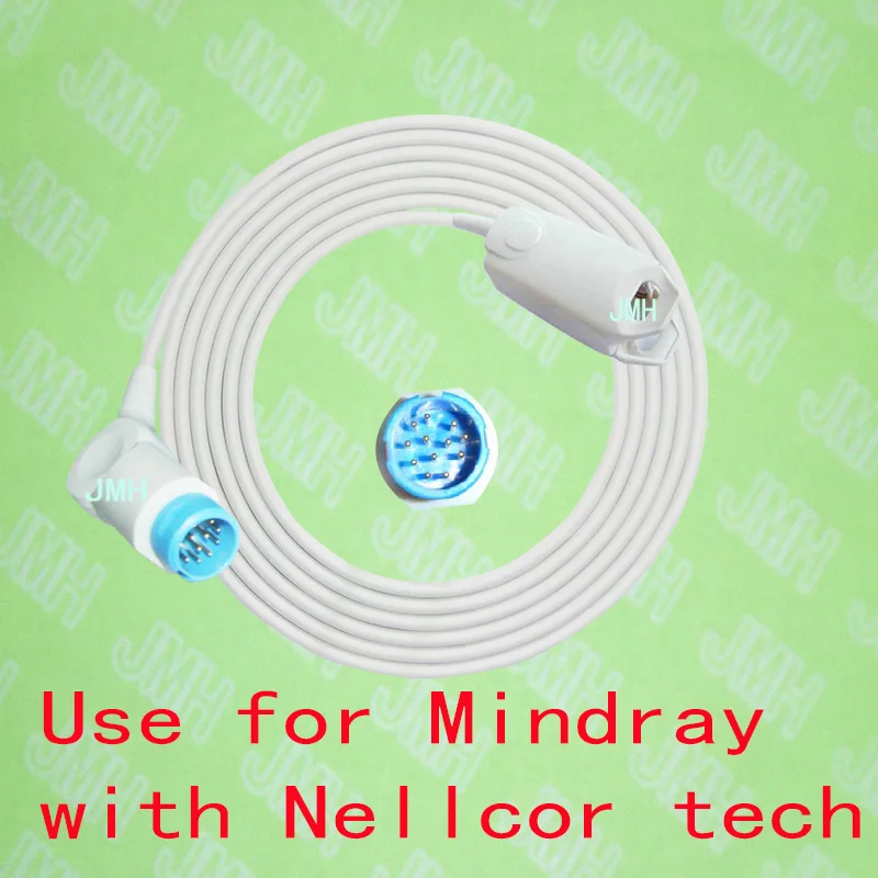 

Compatible with 12 PIN Mindray PM 5000/6000 Oximeter monitor the adult finger clip spo2 sensor,with Nellcor Tech.