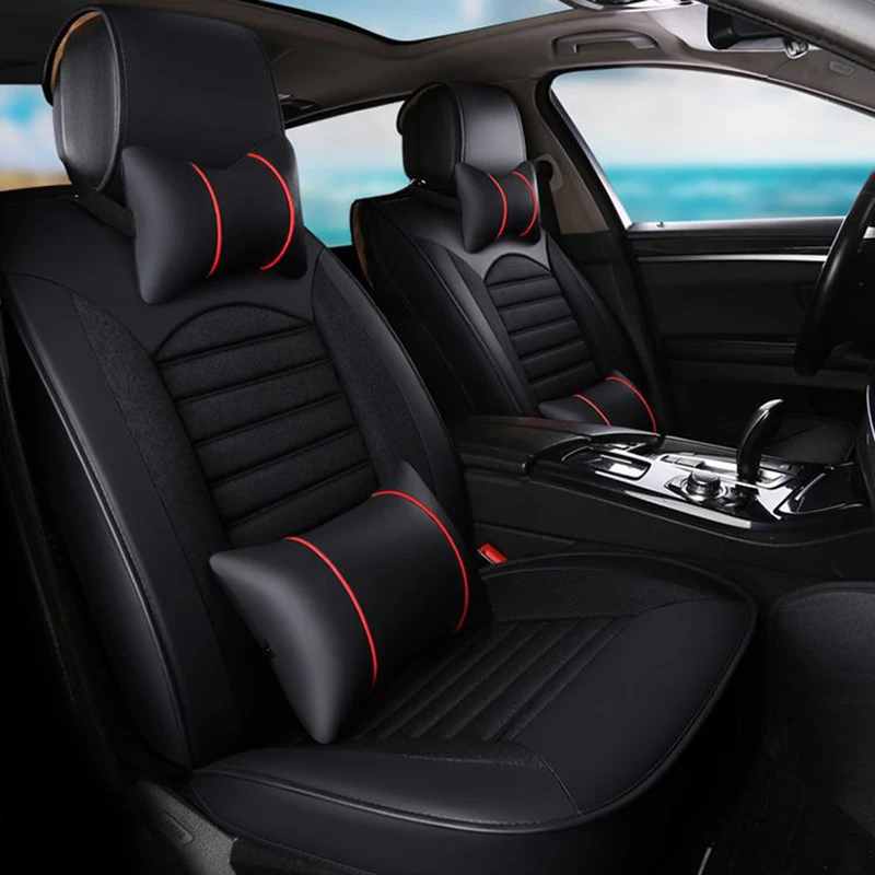Льняные Чехлы для автомобильных сидений kia ceed rio 3 spectra sportage 2018 picanto cerato k2