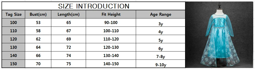 Платье принцессы Анны; платье Снежной Королевы Эльзы для девочек; платье для дня рождения; Vestidos; детская одежда для девочек; комплект одежды Эльзы; костюм
