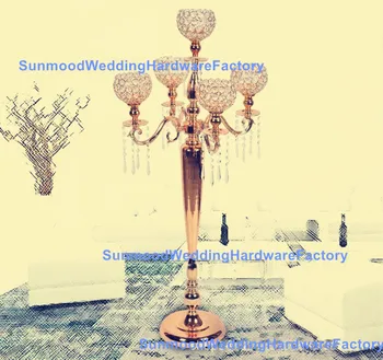 

new style wholesale event decorative gold centerpieces for wedding table new for now